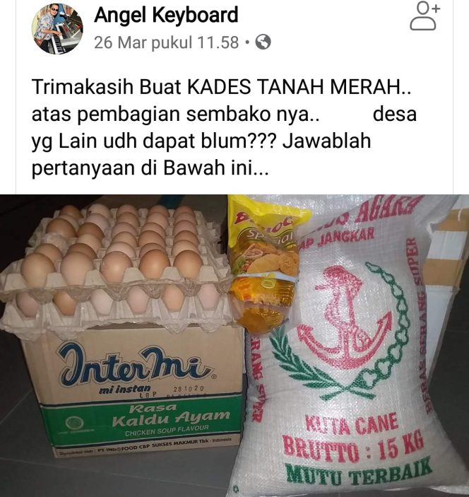 
					Dampak Wabah Covid-19 Kepala Desa di Aceh Tenggara Bagikan Logistik Pangan untuk Warganya