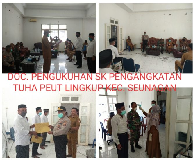
					Kapolsek Seunagan: Pelantikan Tuha Peut di Seunagan Sesuai Protokol Pencegahan Covid-19