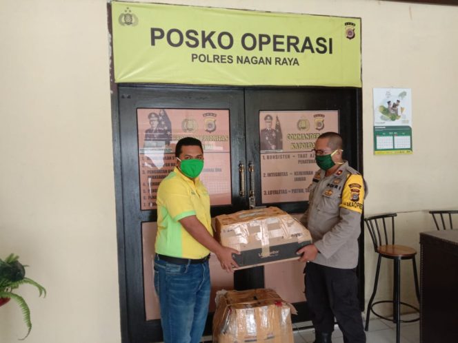 
					Mapolres Nagan Raya Terima Bantuan APD dari Pengurus PT BSP