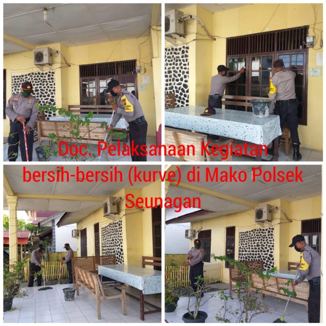 
					Kapolsek Seunagan Adakan Kegiatan Kurve untuk Pencegahan Penyebaran Virus Corona