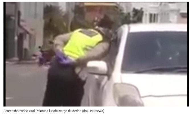 
					Viral Oknum Polisi Ludahi Pengendara Mobil, Kapolres Medan Minta Maaf