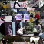 Bhayangkari Cabang Sat Brimob Polda Aceh Bagikan Sembako dan Masker Kepada Warga Nagan Raya