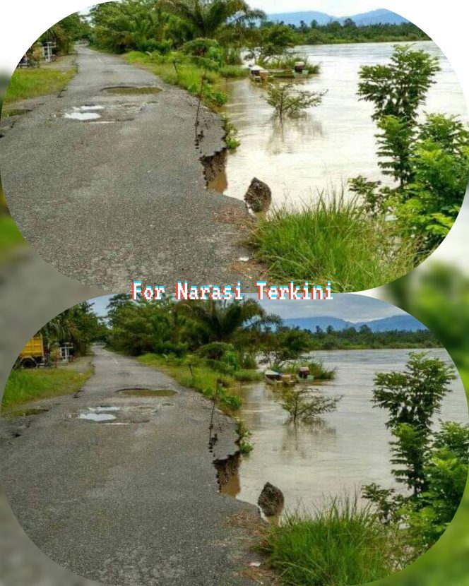 
					Jalan Alternatif Lamie-Simpang Langkak Terancam Amblas ke Sungai, Warga Minta Pemerintah Bertindak