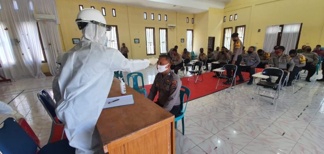 
					Personel Polres Nagan Raya Ikuti Rapid Test
