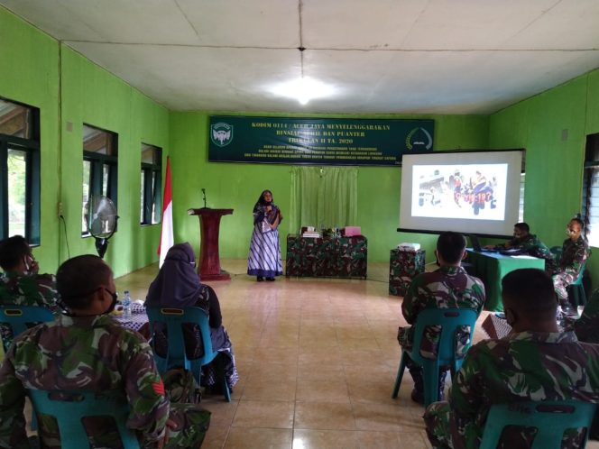 
					Babinsa Kodim 0114/Aceh Jaya Ikuti Materi Pembekalan Seputar Covid-19
