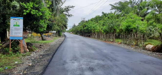 
					Jalan Lintas Kuala Tuha-Lamie Kembali Mulus, Warga Senang