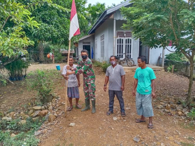 
					Jelang HUT Kemerdekaan RI, Kodim Aceh Jaya Ajak Warga Kibarkan Merah Putih