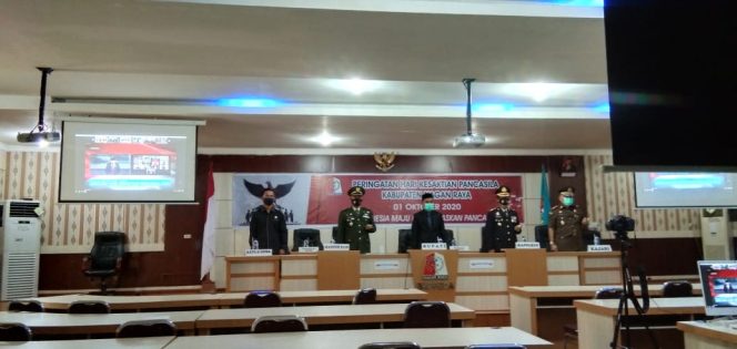 
					Forkopimda di Nagan Raya Ikuti Upacara Hari Kesaktian Pancasila Secara Daring