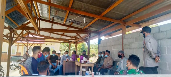 
					Jelang Milad GAM, Kapolsek dan Danramil Panga Ajak Masyarakat Jaga Kamtibmas