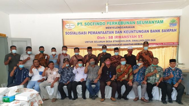 
					PT Socfindo Seumanyam Beri Sosialisasi Tentang Keuntungan Bank Sampah