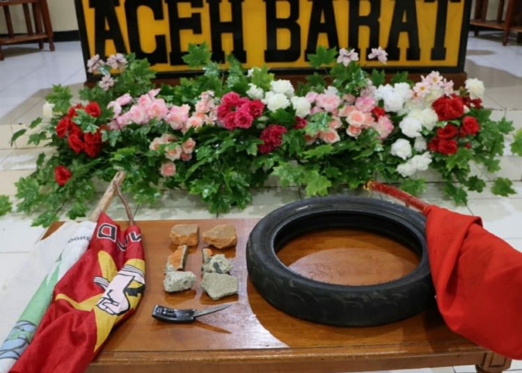 Barang bukti yang diamankan Polres Aceh Barat Selasa (13/9/2022)