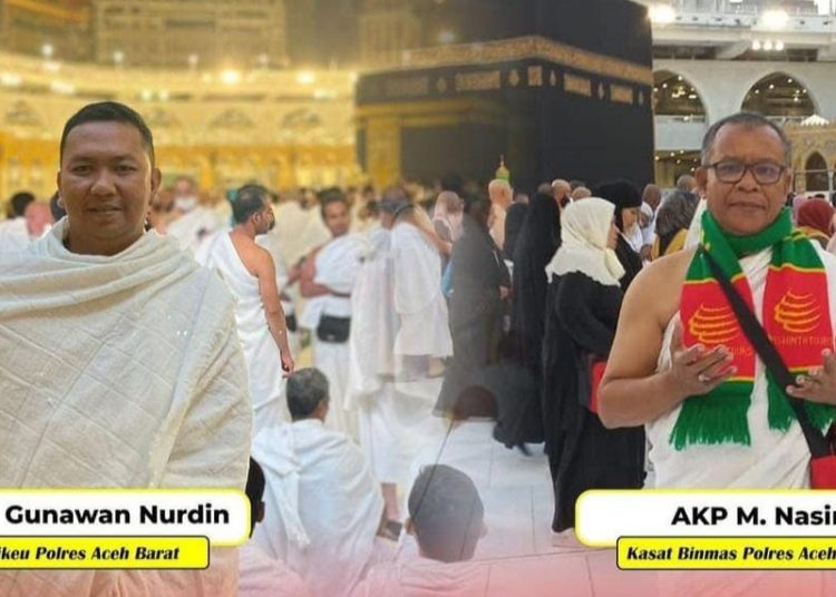 Dua personil terbaik Polres Aceh Barat dapat umroh gratis Kamis (20/4/2023)