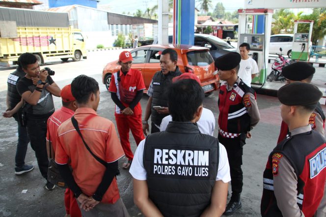 
					Antisipasi Terjadinya Praktik Kecurangan dalam Penjualan BBM, Polisi Cek Sejumlah SPBU di Gayo Lues