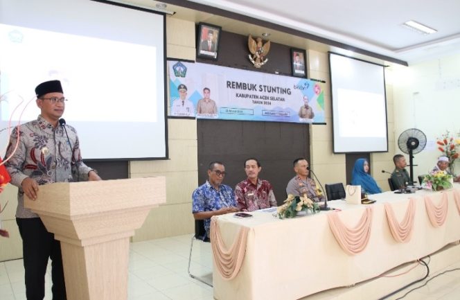 
					Rembuk Stunting Tingkat Kabupaten Tahun 2024, Cut Syazalisma : Stunting Merupakan Program Prioritas Nasional
