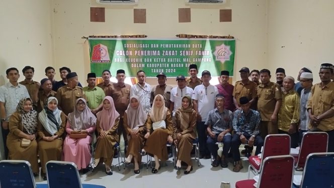 
					Baitul Mal Nagan Raya Adakan Sosialisasi dan Pemutakhiran Data Fakir 