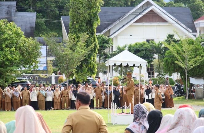 
					Seluruh Pegawai di Ruanglingkup Pemkab Asel ikuti Apel Gabungan pasca Cuti Lebaran Idul Fitri 1445 H