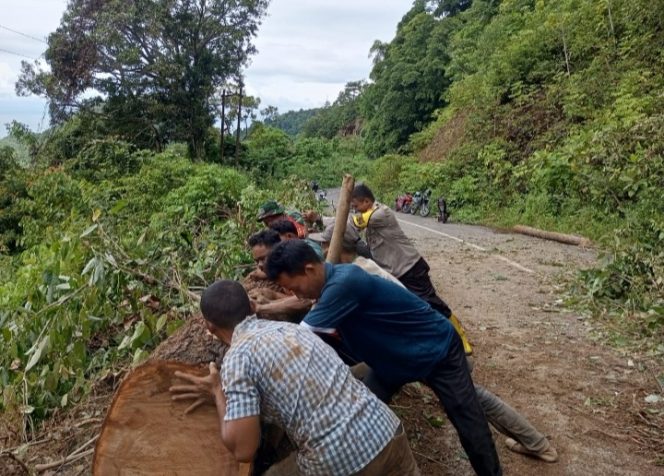 
					Kapolres Asel Apresiasi Kegiatan Sosial yang Dilakukan Polsek Tapaktuan dalam Membantu Warga Membersihkan Material Longsor
