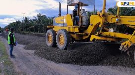 PUPR Aceh Barat Lakukan Peningkatan jalan Desa Peunaga Cut Ujong, Kecamatan Mereubo, Kabupaten Aceh Barat Senin (6/5/2024) foto /Dok Pupr