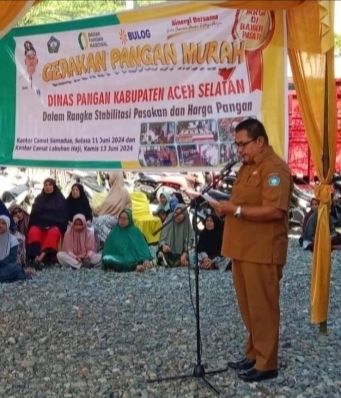 
					Jelang Idul Adha 1445 H/2024 M, Pemkab Aceh Selatan melalui Dinas Pangan Gelar Pasar Murah di Lima Kecamatan