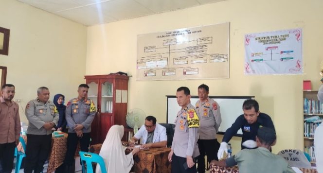 
					Polres Aceh Selatan Gelar Bakti Kesehatan Menyambut Hari Bhayangkara ke- 78