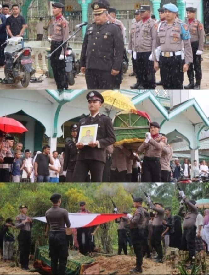 
					Seorang Personil Polsek Trumon Meninggal, Polres Aceh Selatan Laksanakan Upacara Kedinasan