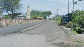PUPR Aceh Barat Bangun jalan Baru Menuju Objek Wisata Pantai Batu Putih,/Foto Beritamerdeka.com