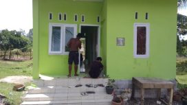 Rumah Bantuan Dari Baitulimal Aceh sedang di Finishing di Desa Ujong Patihah, Kecamatan Kuala, Kabupaten Nagan Raya, (25/7/2024) foto/dani