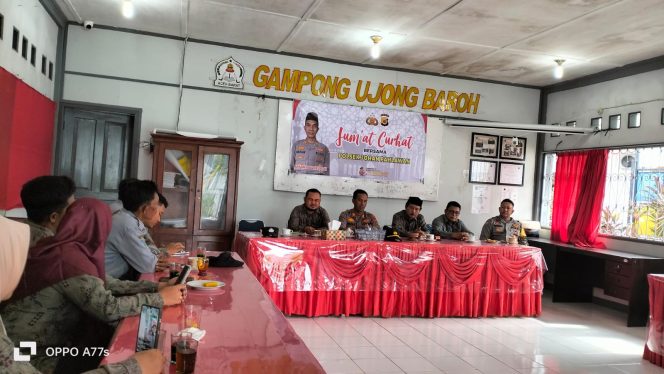 
					Jumat Curhat dengan Kapolsek Johan Pahlawan, Aparatur Gampong Curhat Maraknya Bali dan Judi Online 
