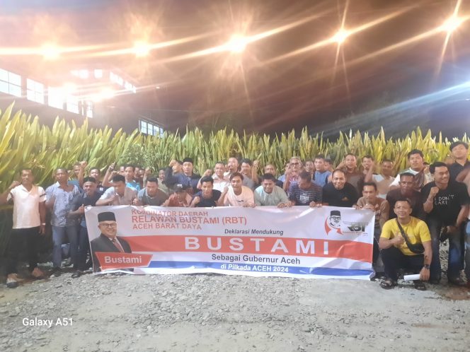 
					Warga Abdya Deklarasikan Dukungan untuk Bustami sebagai Calon Gubernur Aceh