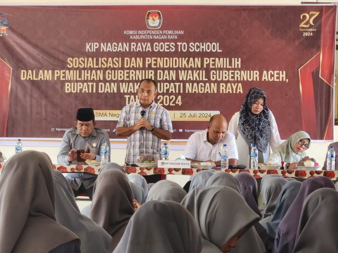 
					KIP Nagan Raya Laksanakan Sosialisasi dan Pendidikan Pemilih untuk Pemilih Pemula