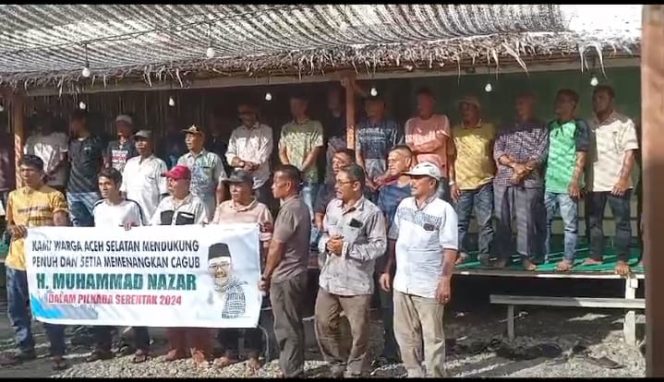 
					Masyarakat Aceh Selatan Nyatakan Setia dan Dukung Muhammad Nazar Sebagai Calon Gubernur Aceh