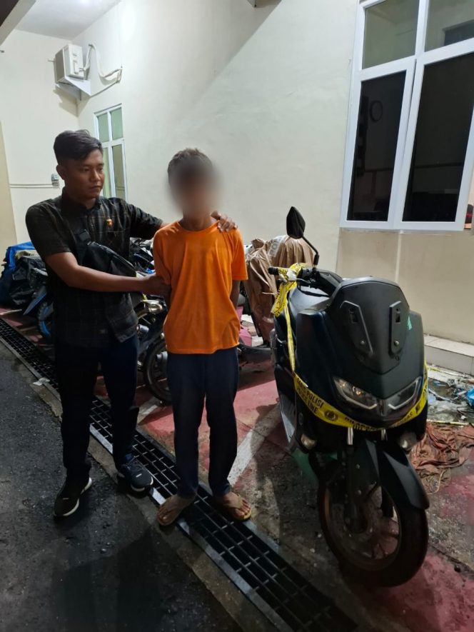 
					Gerak cepat Tim Opsnal Satreskrim Polres Aceh Selatan,Pelaku Pencurian sepeda motor berhasil diamankan