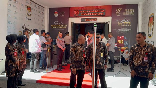 
					Pendaftaran Paslon Gubernur dan Wakil Gubernur Aceh berlangsung Aman