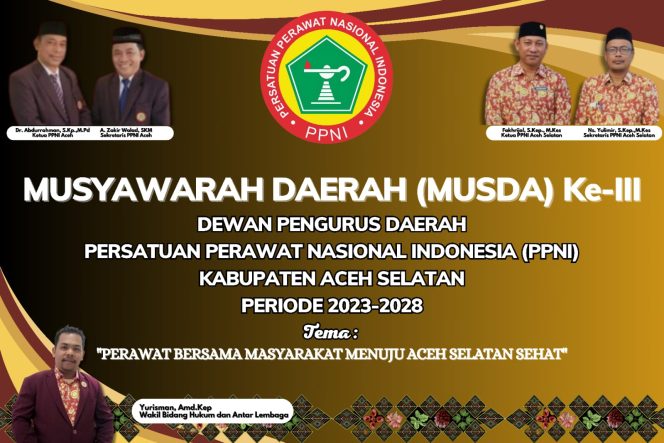 
					DPD PPNI Kabupaten Aceh Selatan akan Gelar Musda ke- III pada Akhir September 2024