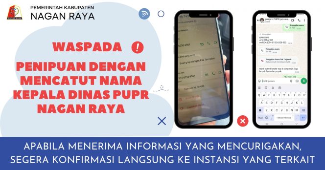 
					Nama Kepala Dinas PUPR Nagan Raya dicatut untuk Penipuan melalui WhatsApp
