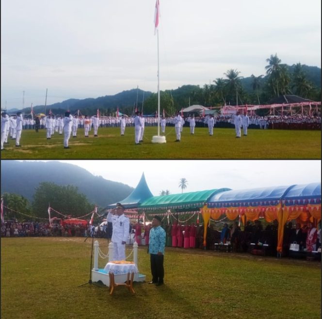 
					Muspika Kecamatan Labuhanhaji Laksanakan Upacara 17 Agustus tahun 2024 di Lapangan Desa Padang Bakau