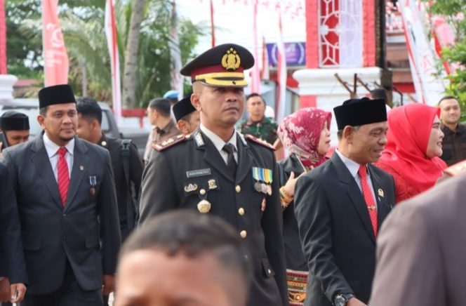 
					Kapolres Aceh Selatan Bersama PJU Hadiri Upacara Peringatan HUT Kemerdekaan RI ke- 79 di Lapangan Naga