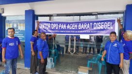 Kantor DPD PAN Aceh Barat Di Segel/Foto/dani