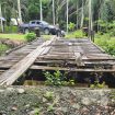 Kondisi jembatan rusak di Desa Cot Lada, Kecamatan Bubon, Aceh Barat, Minggu (8/9/2024) foto/Dok PUPR