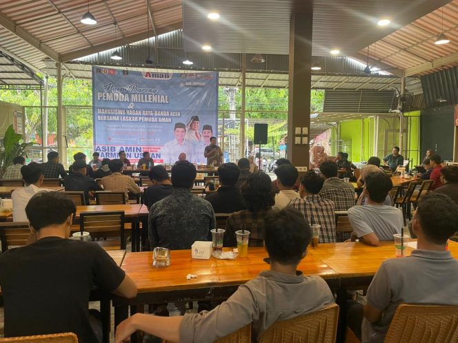 
					Mahasiswa Nagan Raya di Banda Aceh Mantapkan Diri Deklarasi untuk Paslon AMAN 