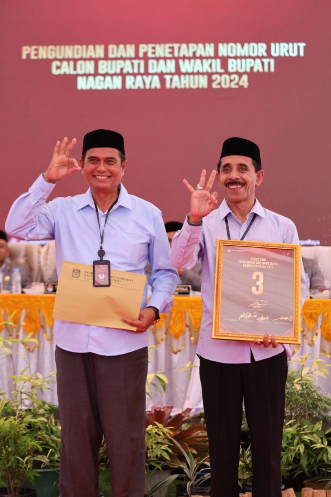 
					Paslon Aman Dapat Nomor 03, Tagline: Gerakan Pembangunan Nagan Raya dengan Gelora Ummat