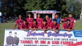 Tim PST Suak Timah, Foto Bersama di lapangan Andalan, Desa Lapang, Kecamatan Johan Pahlawan, Kabupaten Aceh Barat, Selasa (22/10/2024) foto/dani