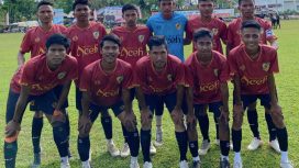Tim Samuray FC foto bersama di lapangan Andalas, Desa Lapang Kecamatan Johan Pahlawan, Kabupaten Aceh Barat Minggu (27/10/2024) foto/dok/panitia 