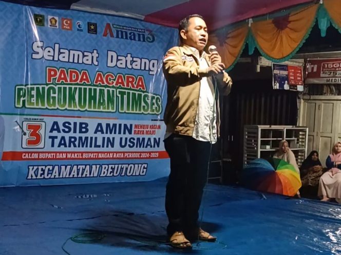 
					Saat Pengukuhan Tim Se-Kecamatan Beutong, Ali Sadikin: Paslon AMAN Mendapatkan Tempat di Hati Masyarakat Dapil Satu