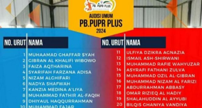 
					34 Calon Atlet Binaan PB PUPR Plus Aceh Barat Akan Ikut Seleksi Fisik, Berikut Jadwalnya