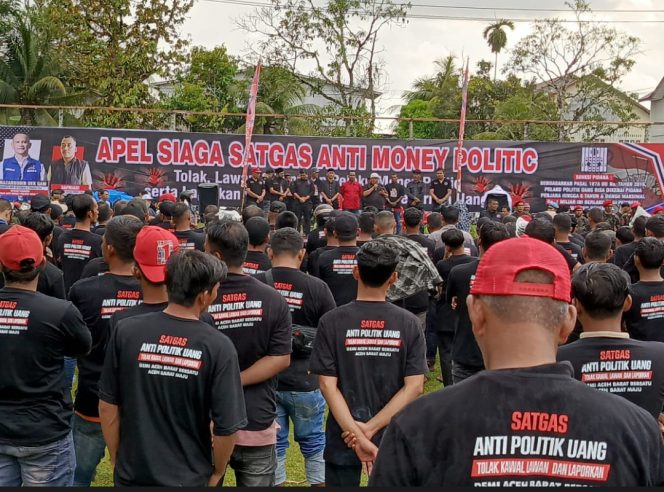 
					Persiapan Pilkada, Seribuan Satgas di Aceh Barat Mendeklarasikan Diri Untuk Mengawal Money politic