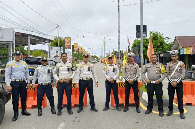 
					Dishub Aceh Barat Sigap Mengawal Lalin Kampanye Hakam-Ayi
