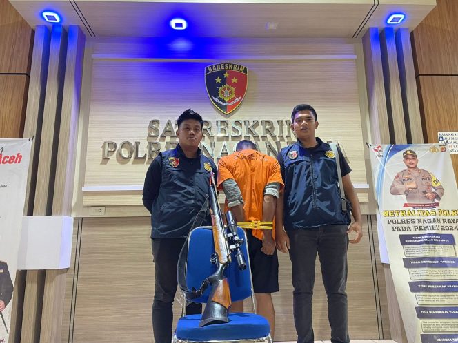 
					Kurang Dari 24 Jam Polisi Tangkap Pelaku Penembakan Warga di Nagan Raya