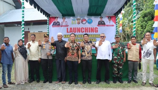 
					Dirresnarkoba Polda Aceh Hadiri Peluncuran Kampung Bebas Narkoba di Seulimeum