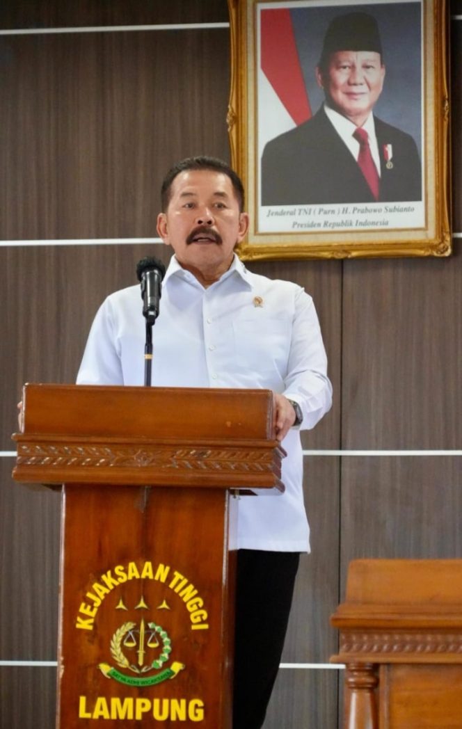 
					Kuker ke Kejati Lampung, Jaksa Agung Burhanudin beri Arahan Strategis